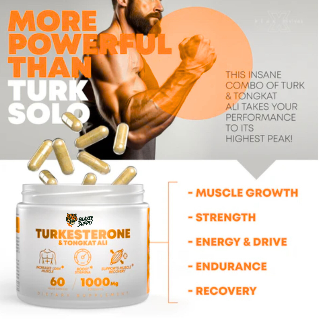 Level Up Turkesterone + Tongkat Ali 1000mg Per Serving