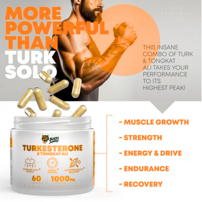 Level Up Turkesterone + Tongkat Ali 1000mg Per Serving